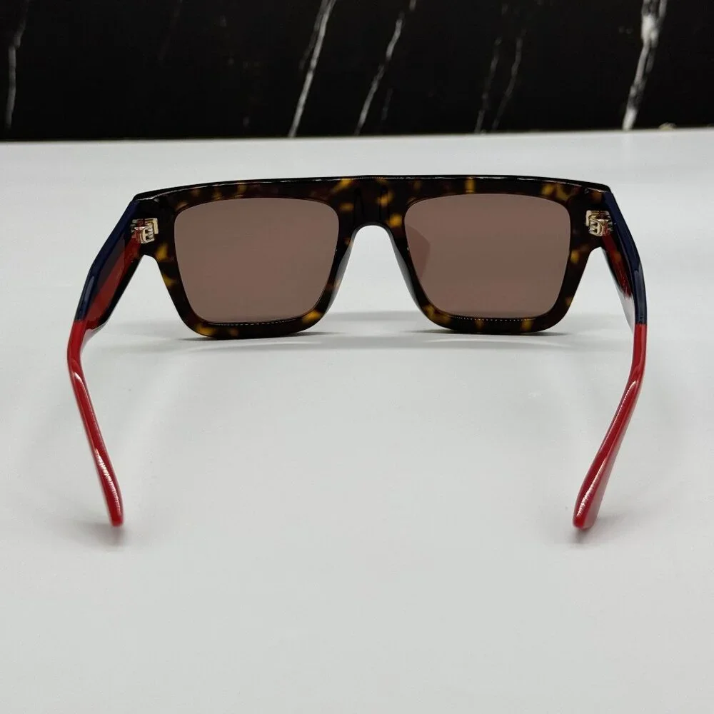 NEW GUCCI GG1868S 002 HAVANA BLUE RED UNISEX SUNGLASSES GUCCI